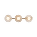 Alora WV346322 Dahlia 3-lt 22" Tall LED Vanity Light - Vintage Brass