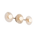 Alora WV346322 Dahlia 3-lt 22" Tall LED Vanity Light - Vintage Brass