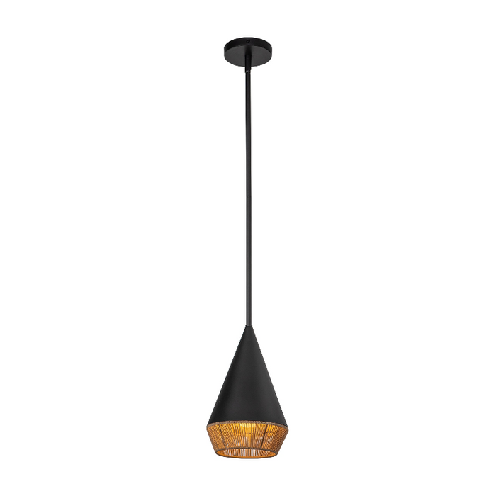 Alora Mood PD633107 Daphne 1-lt 7" Pendant - Matte Black