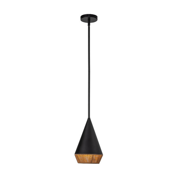 Alora Mood PD633107 Daphne 1-lt 7" Pendant - Matte Black