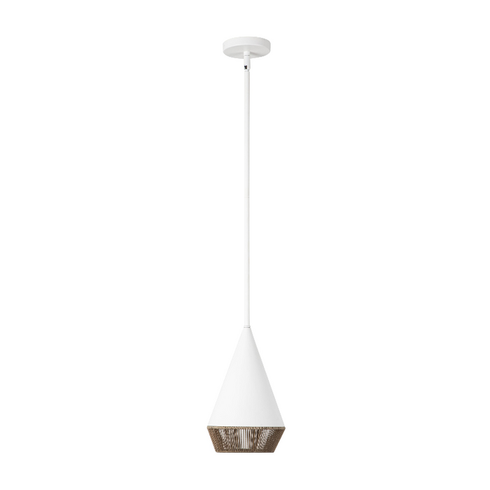 Alora Mood PD633107 Daphne 1-lt 7" Pendant - White