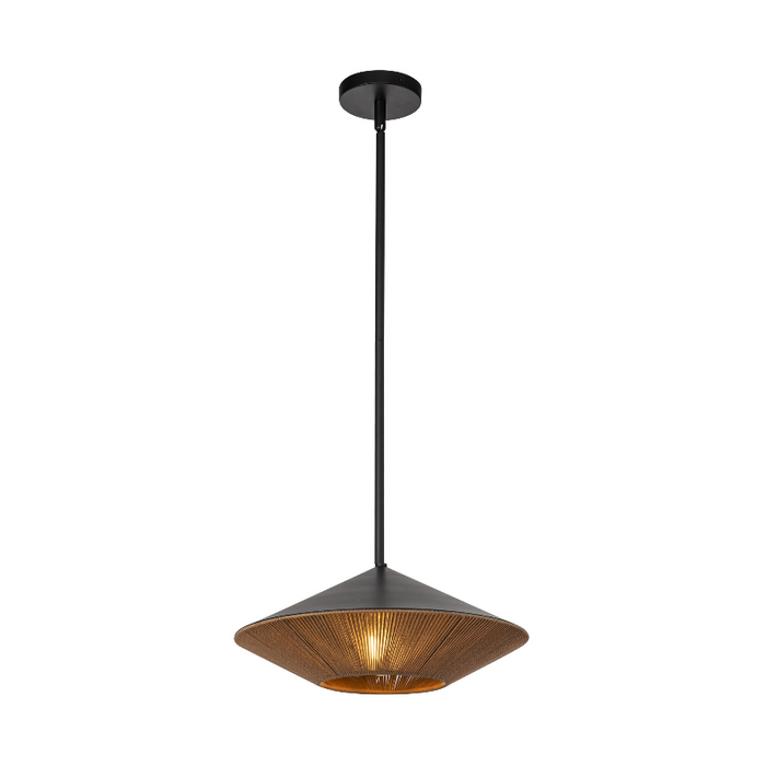 Alora Mood PD633215 Daphne 1-lt 15" Pendant - Matte Black