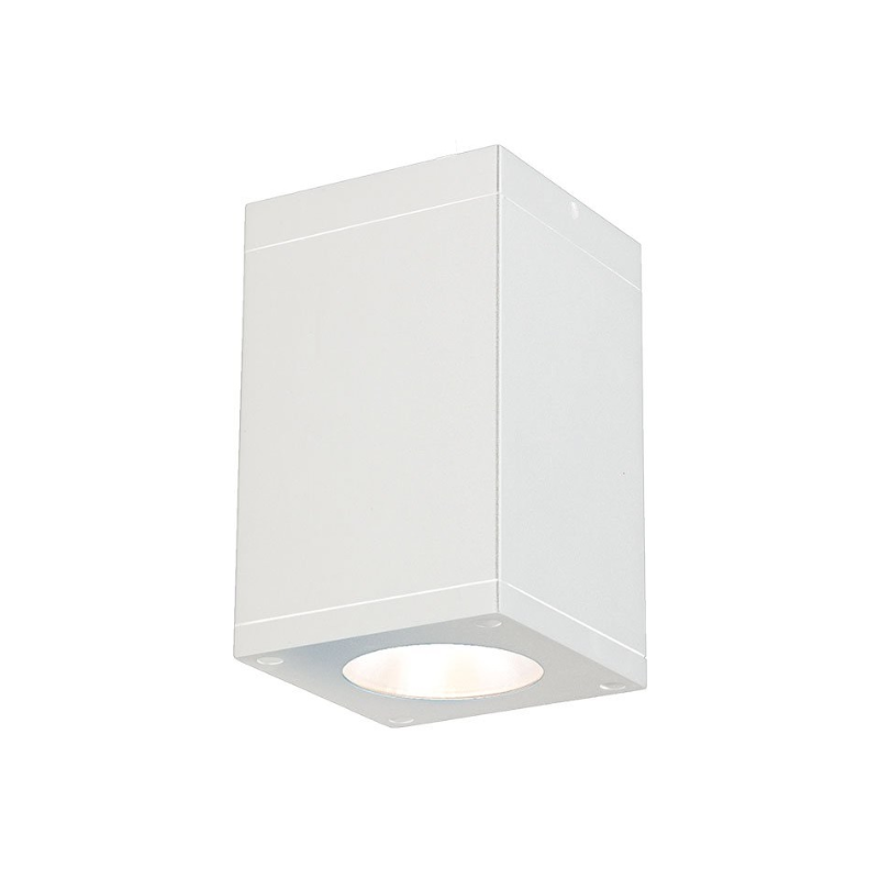 WAC DC-CD06 Cube Architectural 6" 35W LED Ceiling Mount - White