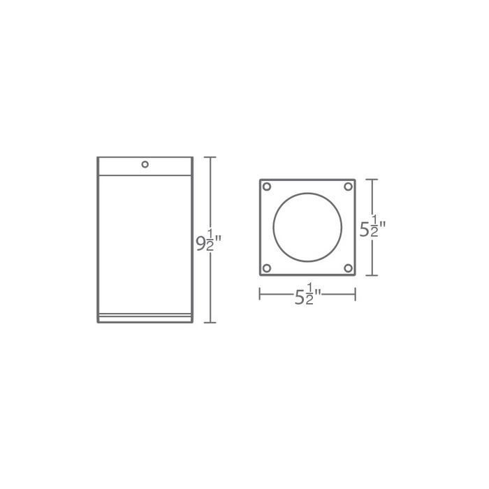 WAC DC-CD0622 Cube Architectural 6" 22W LED Ceiling Mount