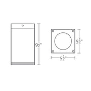 WAC DC-CD06 Cube Architectural 6" LED Ceiling Mount, 35W