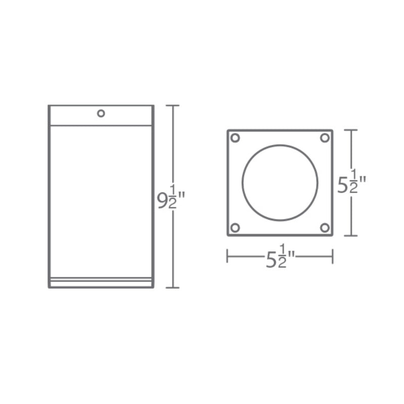 WAC DC-CD06 Cube Architectural 6" LED Ceiling Mount, 35W