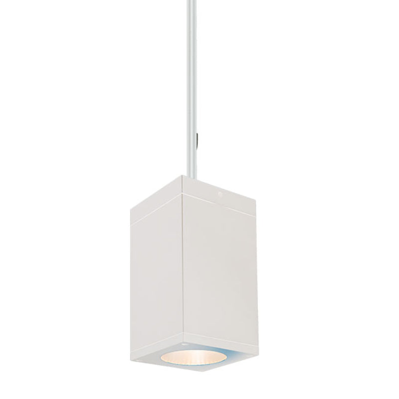 WAC DC-PD06 35W Cube Architectural 6" LED Pendant Mount - White
