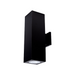 WAC DC-WD06 Cube Architectural 6" 70W LED Double Wall Mount, Away From The Wall - Black