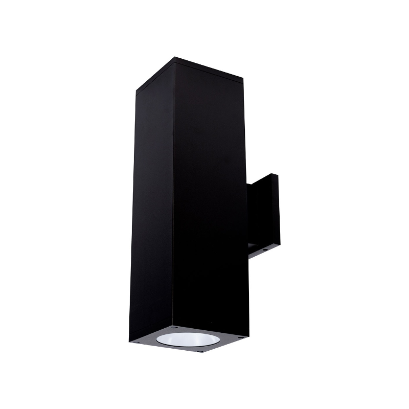 WAC DC-WD06 Cube Architectural 6" 70W LED Double Wall Mount, One Side Each - Black