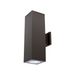 WAC DC-WD06 Cube Architectural 6" 70W LED Double Wall Mount, One Side Each - Bronze