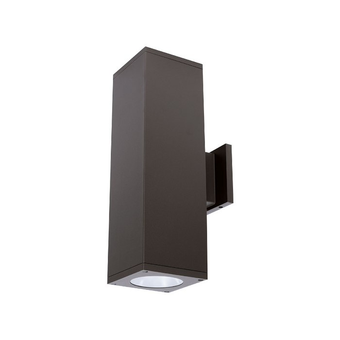 WAC DC-WD06 Cube Architectural 6" 70W LED Double Wall Mount, Away From The Wall - Bronze