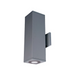 WAC DC-WD06-U Cube Architectural 6" 22W LED Ultra Double Wall Mount - Graphite