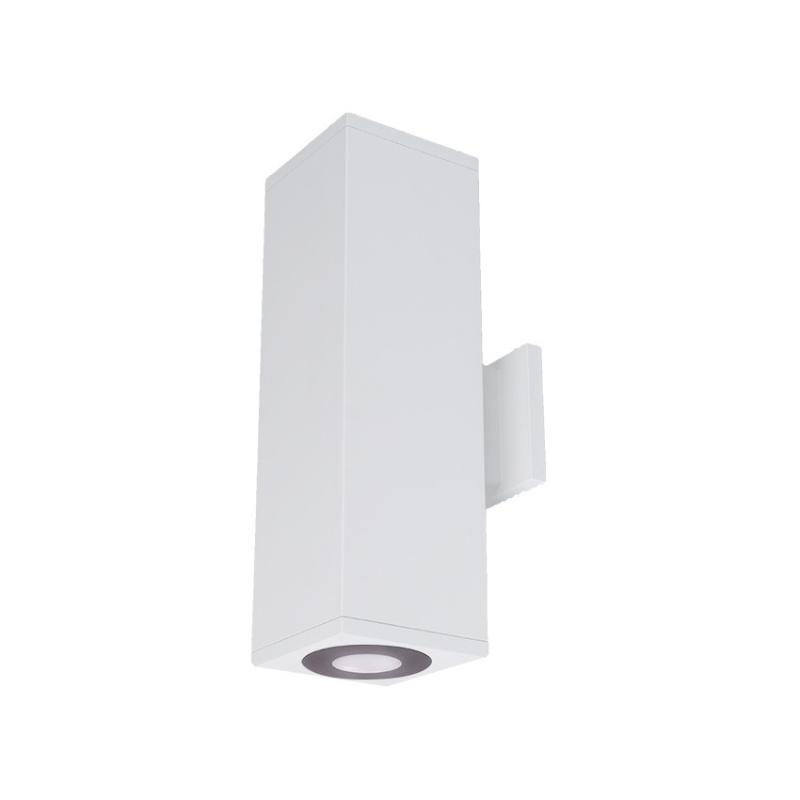 WAC DC-WD06-U Cube Architectural 6" 22W LED Ultra Double Wall Mount - White