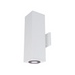 WAC DC-WD06-U Cube Architectural 6" 22W LED Ultra Double Wall Mount - White
