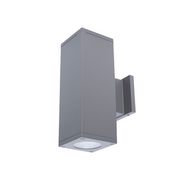 WAC DC-WE05 Cube Architectural 5" 25W LED Extended Single Wall Mount, Away From The Wall - Graphite