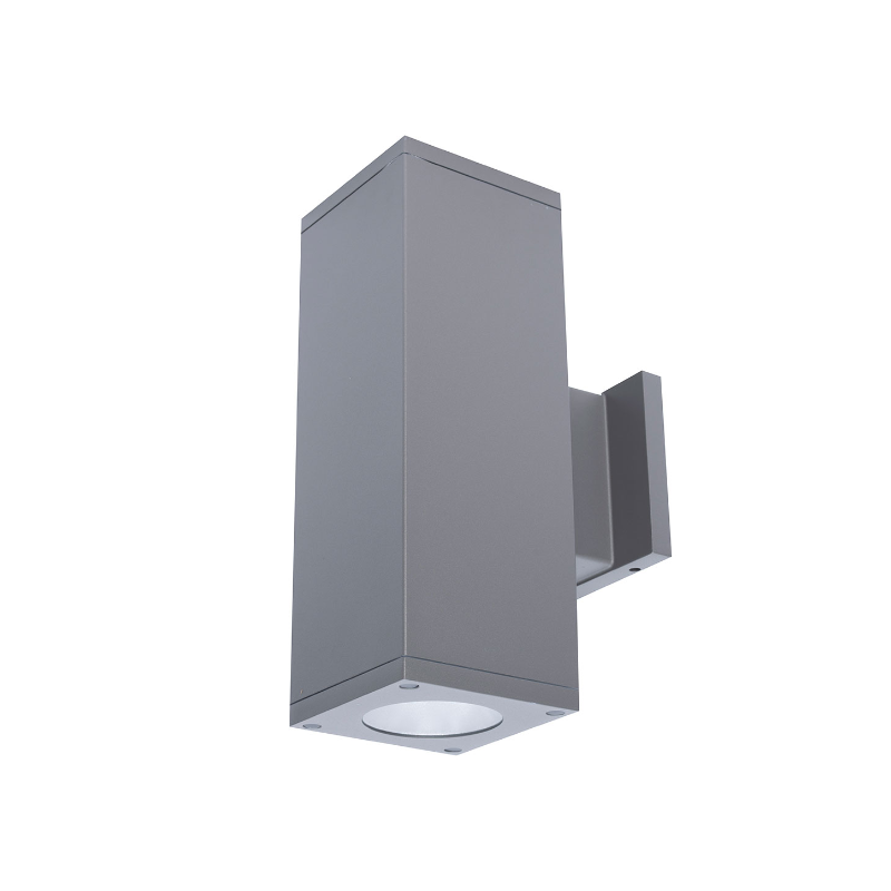WAC DC-WE05 Cube Architectural 5" 25W LED Extended Single Wall Mount, Away From The Wall - Graphite