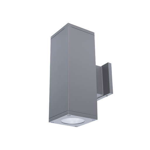 WAC DC-WE0517 Cube Architectural 5" 17W LED Extended Single Wall Mount, Away From The Wall - Graphite