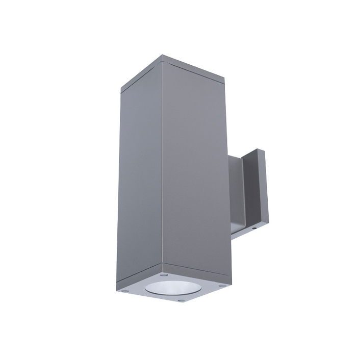 WAC DC-WE0517 Cube Architectural 5" 17W LED Extended Single Wall Mount, Away From The Wall - Graphite