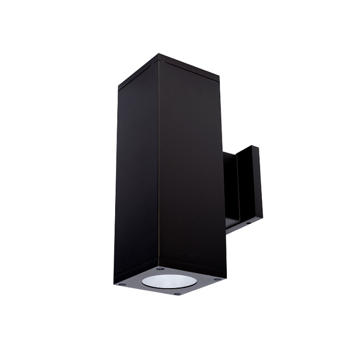 WAC DC-WE0517 Cube Architectural 5" 17W LED Extended Single Wall Mount, Away From The Wall - Black