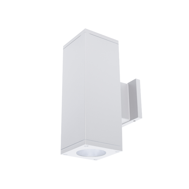 WAC DC-WE05 Cube Architectural 5" 25W LED Extended Single Wall Mount, Towards The Wall - White