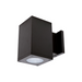 WAC DC-WS0517 Cube Architectural 5" 17W LED Single Wall Mount, Away From The Wall - Black