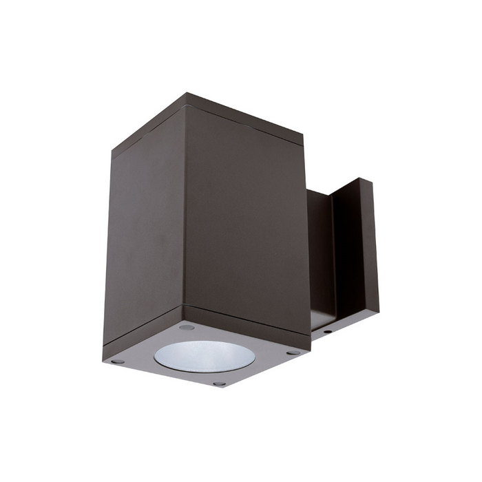WAC DC-WS0517 Cube Architectural 5" 17W LED Single Wall Mount, Towards The Wall - Bronze