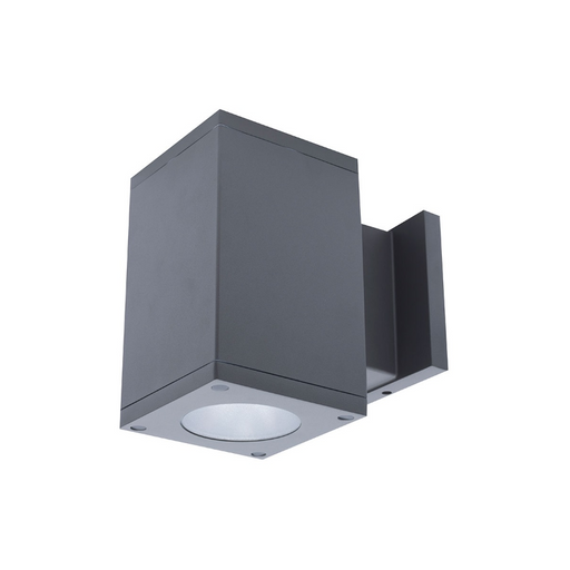 WAC DC-WS0517 Cube Architectural 5" 17W LED Single Wall Mount, Towards The Wall - Graphite