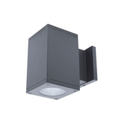 WAC DC-WS0517 Cube Architectural 5" 17W LED Single Wall Mount, Straight Up or Down - Graphite