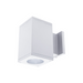 WAC DC-WS0517 Cube Architectural 5" 17W LED Single Wall Mount, Towards The Wall - White
