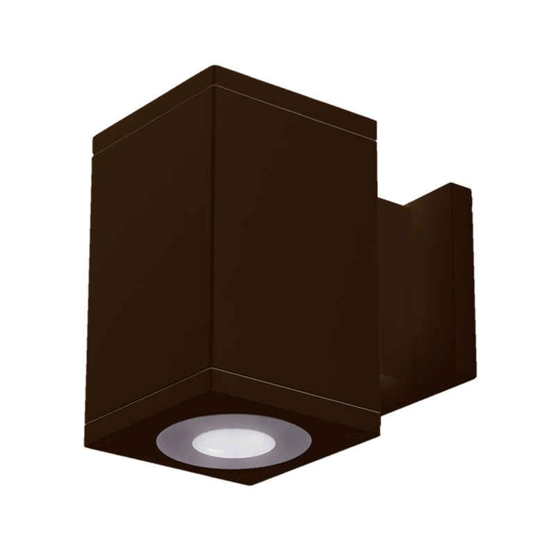 WAC DC-WS05 Cube Architectural 5" LED Single Wall Mount, Ultra Narrow Beam - Bronze