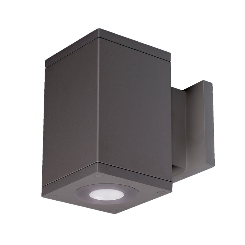 WAC DC-WS05 Cube Architectural 5" LED Single Wall Mount, Ultra Narrow Beam - Graphite