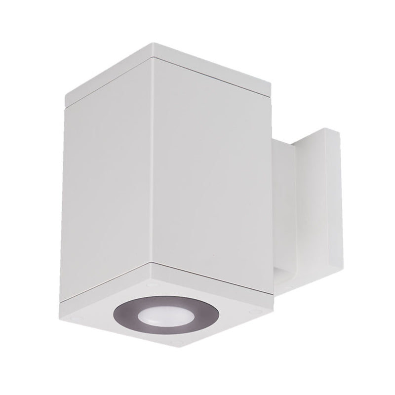 WAC DC-WS05 Cube Architectural 5" LED Single Wall Mount, Ultra Narrow Beam - White