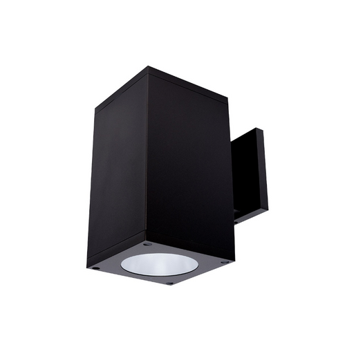 WAC DC-WS0622 Cube Architectural 6" 22W LED Single Wall Mount, Away From The Wall - Black