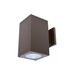 WAC DC-WS0622 Cube Architectural 6" 22W LED Single Wall Mount, Away From The Wall - Bronze