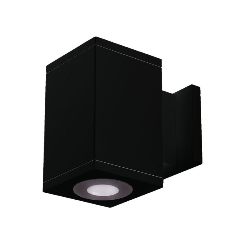 WAC DC-WS06 Cube Architectural 6" LED Single Wall Mount, Ultra Narrow Beam - Black