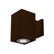 WAC DC-WS06 Cube Architectural 6" LED Single Wall Mount, Ultra Narrow Beam - Bronze