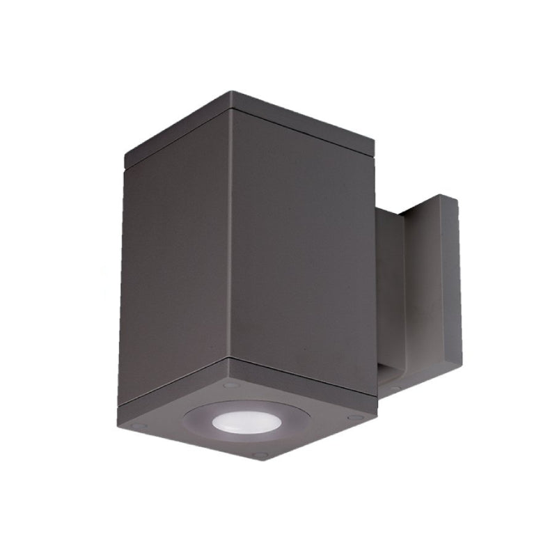 WAC DC-WS06 Cube Architectural 6" LED Single Wall Mount, Ultra Narrow Beam - Graphite