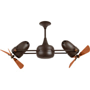 Matthews Fan Duplo-Dinamico 36" Ceiling Fan with Wood Blades - Bronzette