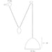 Arteriors DD42621 Egg Drop 1-lt 16" Pendant