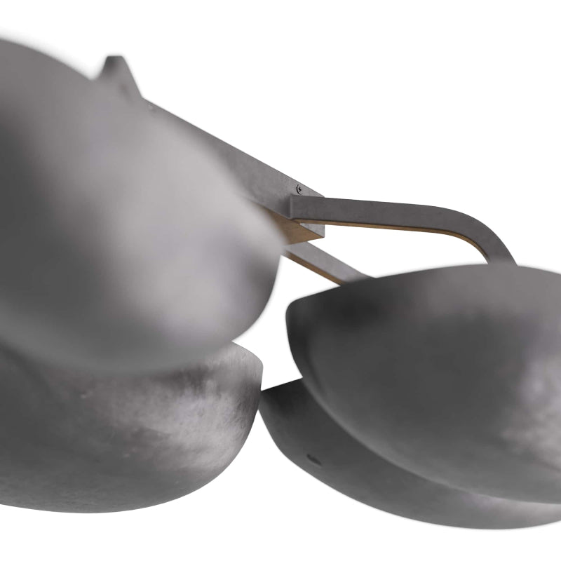 Arteriors Theo 13-lt 55" Flush Mount - Blackened Iron