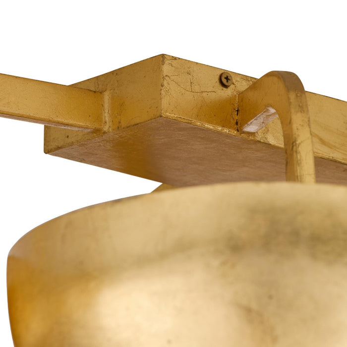 Arteriors Theo 13-lt 55" Flush Mount - GOld Leaf