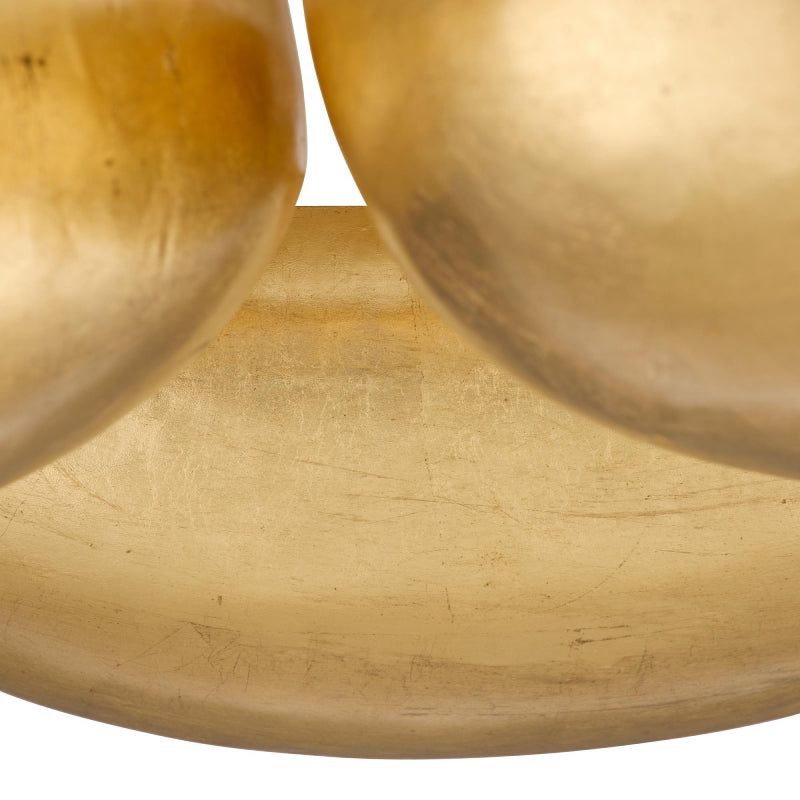 Arteriors Theo 13-lt 55" Flush Mount - GOld Leaf