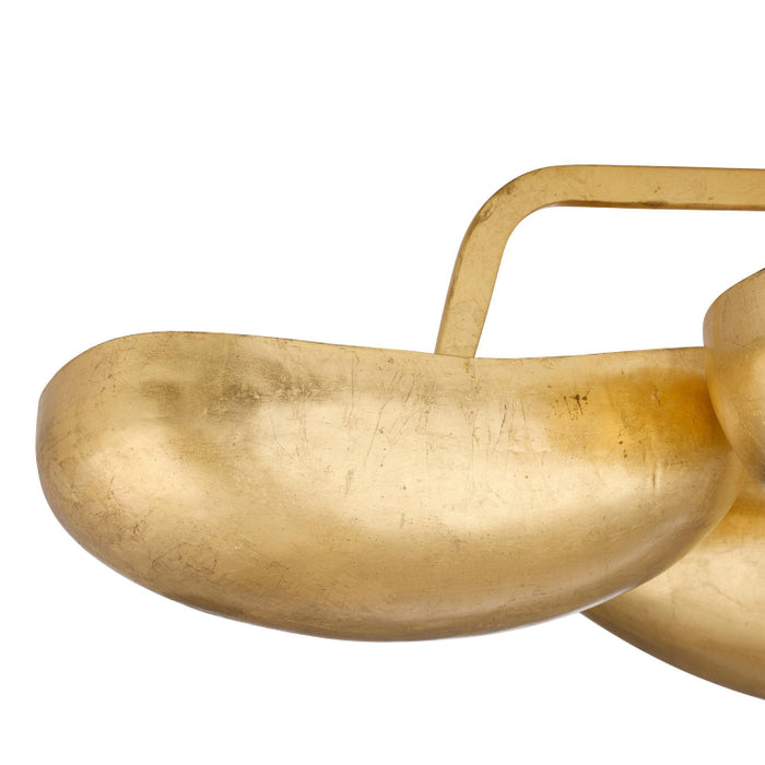 Arteriors Theo 13-lt 55" Flush Mount - GOld Leaf