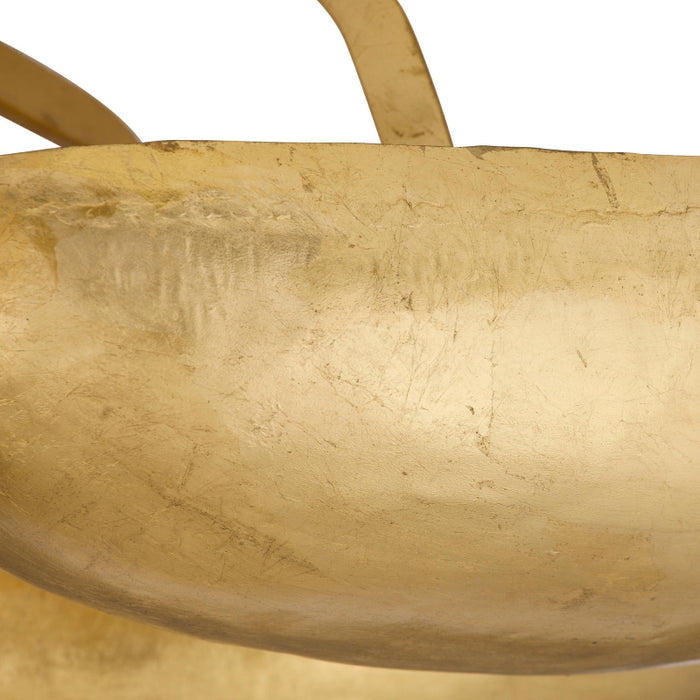 Arteriors Theo 13-lt 55" Flush Mount - GOld Leaf