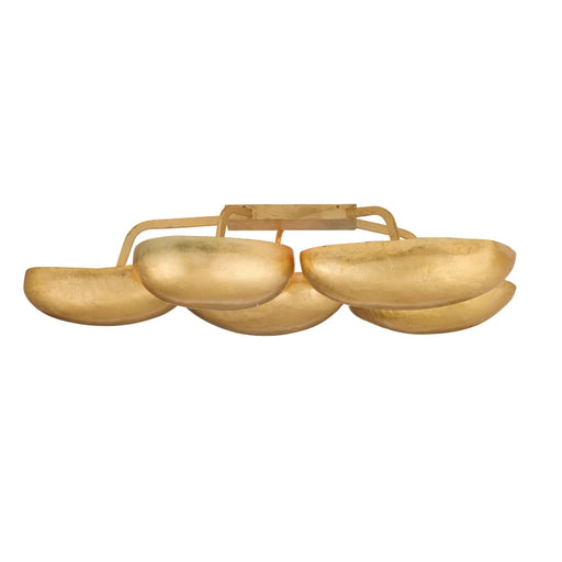 Arteriors Theo 13-lt 55" Flush Mount - GOld Leaf