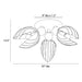 Arteriors DFI11 Inessa 3-lt 24" Flush Mount