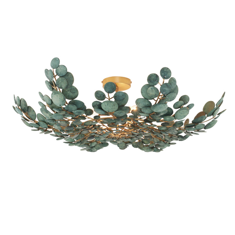 Arteriors DFS01 Bilal 3-lt 38" Flushmount - Eucalyptus