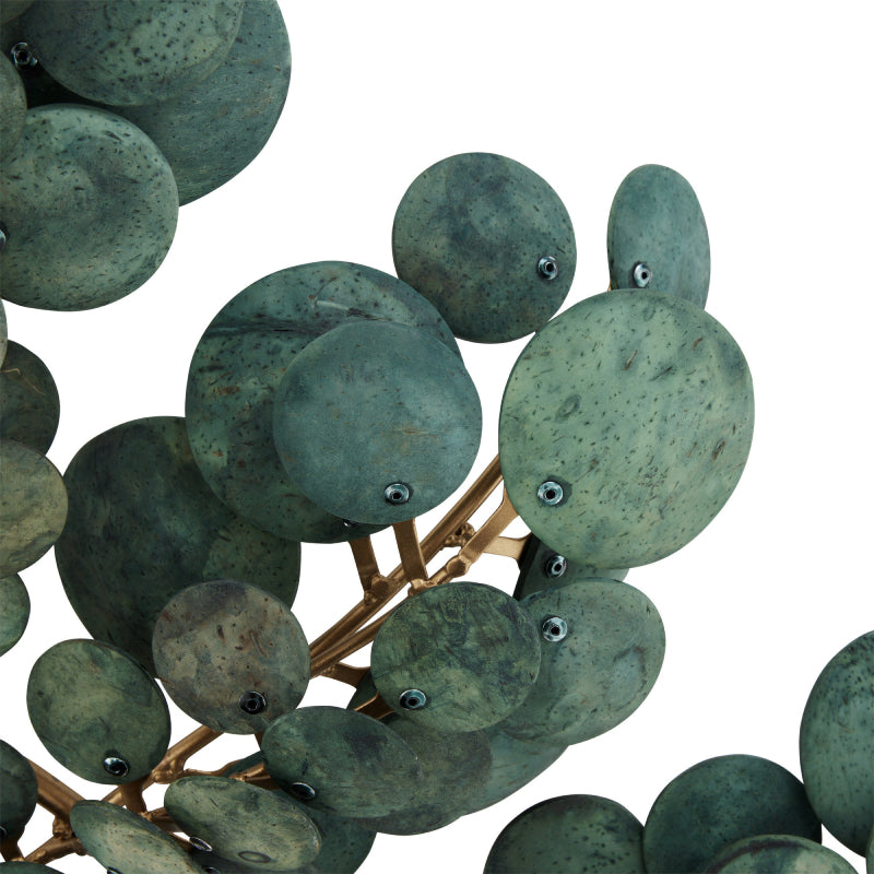 Arteriors DFS01 Bilal 3-lt 38" Flushmount - Eucalyptus