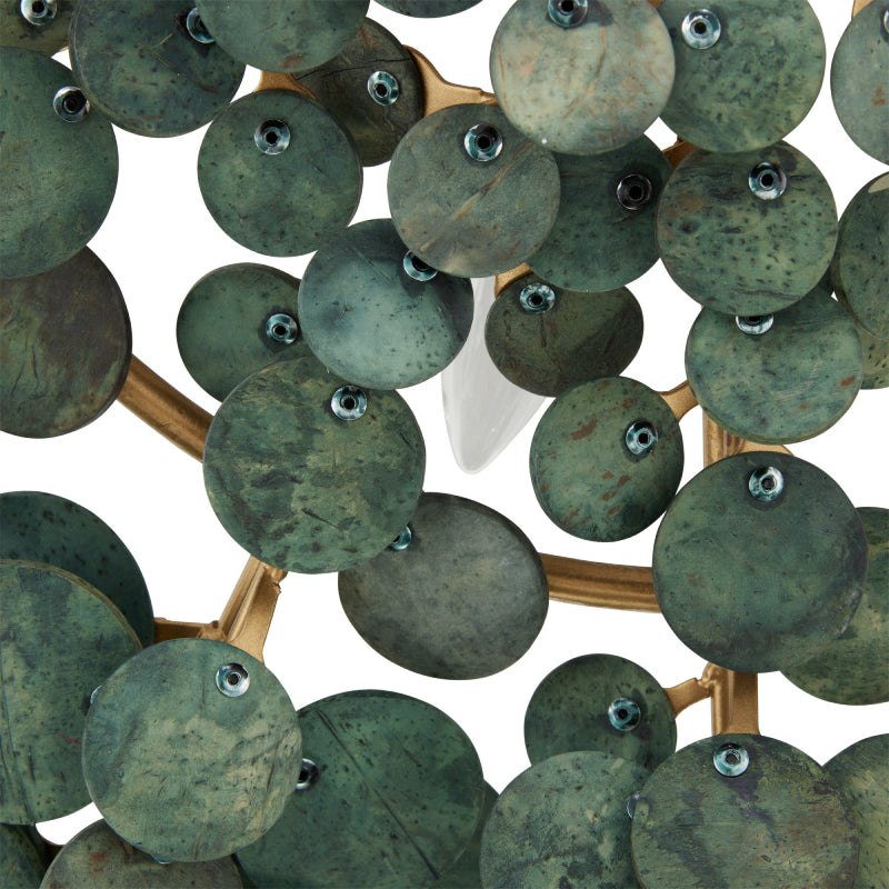 Arteriors DFS01 Bilal 3-lt 38" Flushmount - Eucalyptus