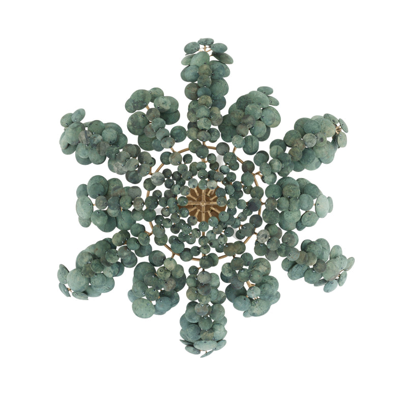 Arteriors DFS01 Bilal 3-lt 38" Flushmount - Eucalyptus